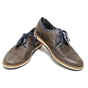 Mens Pikalinos Lace Up Oxfords Gray Leather US11 EU44 Casual Style
